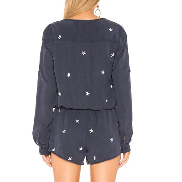 Cloth & Stone Cross Navy Star Front Romper - Picture 3 of 11
